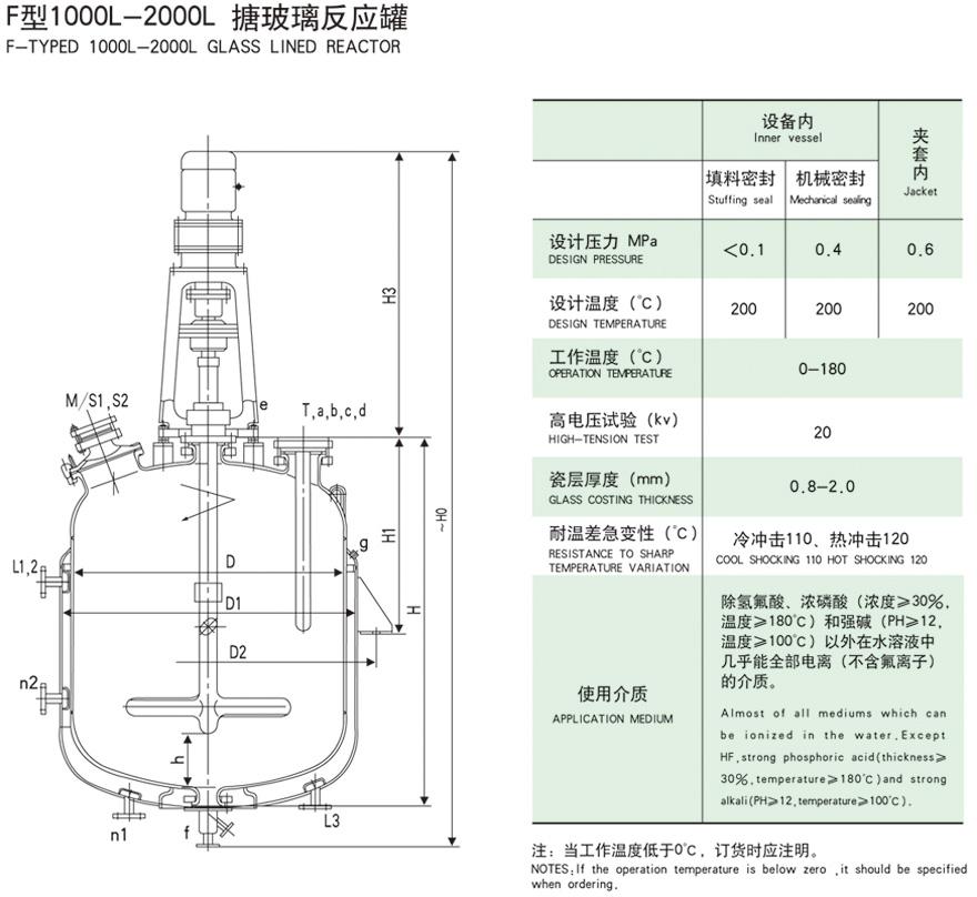 搪瓷反应釜外包不锈钢